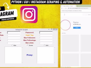 Instagram Scraper and Automater (GUI based) - YouTube