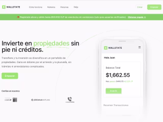 WallState - Real Estate investment platform for as little as $1.