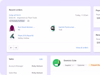Ecommerce Order Management, Customer profile design. SaaS MVP

