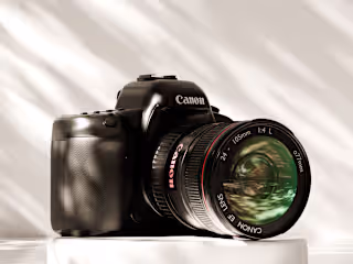 Canon EOS 5D Mark-II 3D Model and 3D Scene.