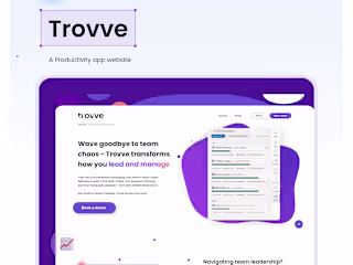 Streamlined Website Design for Trovve