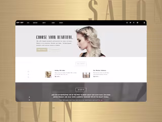 Salon 7 - Web Design