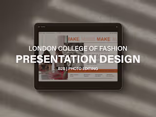 Fashion District Festival: Presentation Deck