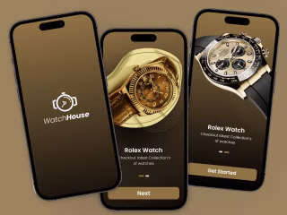 watch mobile app UI design