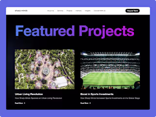 CMS Driven Blog and Case Studies for Sharp Minds
