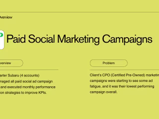 Marketing: Campaign Strategy