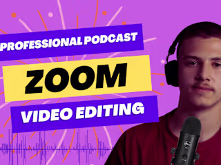 edit zoom videos, podcast, meeting, webinars professionally