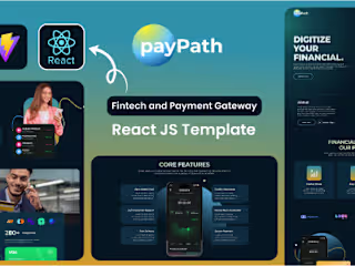 PayPath - Fintech & Online Payment Gateway React JS Template