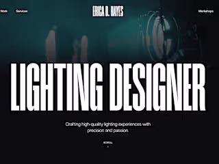 Webflow Customization: Concert Lighting Designer
