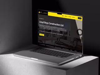 Construction Website: Framer Design