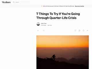 Getting Through Quarter-Life Crisis