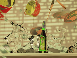 Shineall Liquid Dishwash-3d Product Animation