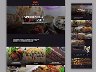 Tanoor | A mud-oven-bakery Website