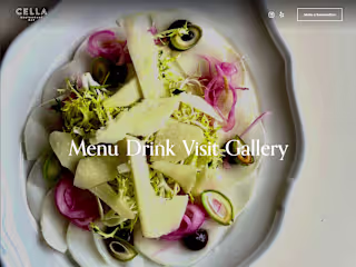 Cella Restaurant Website & Menu