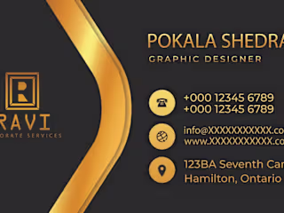 Elegant Black Business Card Design