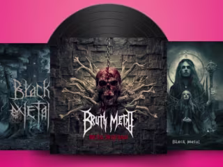 I will design a professional metal album cover artwork