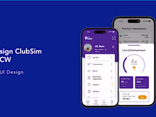 UX/UI Design for a Sim Card App 