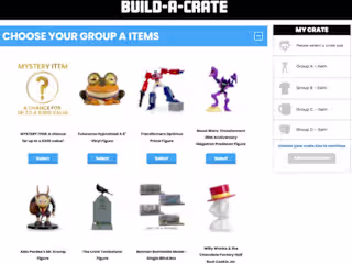 Build-A-Crate Website/Product Launch