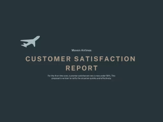 Maven Airlines: Customer Satisfaction Report 