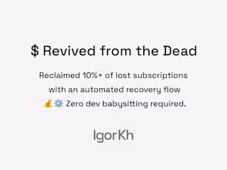 Subscription Recovery Integration with Vindicia