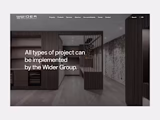 Development for Maison Wider, an interior design