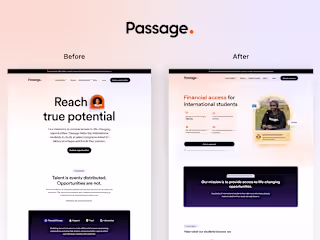 Passage Marketing Website Redesign