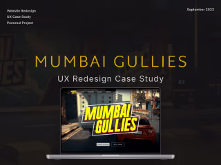Mumbai Gullies Website Redesign