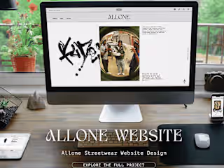 Allone Streetwear | UX/UI Website Design :: Behance