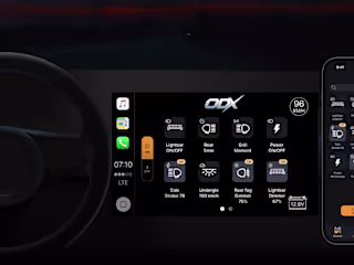 Mobile and automotive app that controls vehicle lights