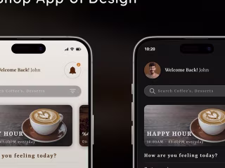 Coffee Shop App Concept UI Design