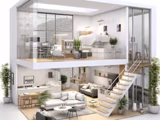 Modern Urban Loft Visualization