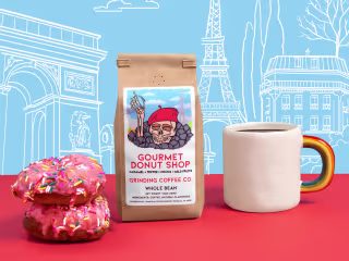 Grinding Coffee Ad Imagery