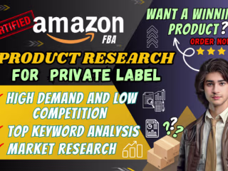 I will do product research for amazon fba private label