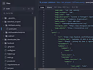  Facebook Public Page Scraper