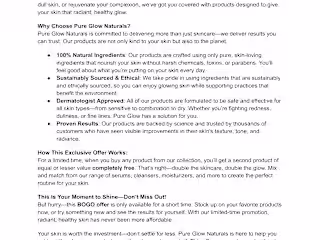 BOGO Offer for Skincare Products - Landing Page