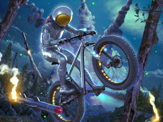 Mountain Biking Poster