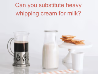 Can you substitute heavy whipping cream for milk?