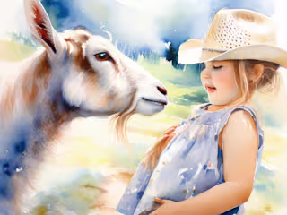 Watercolor painting from photograph