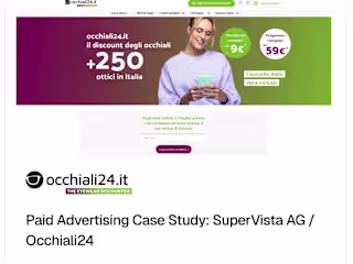 Occhiali24 | Paid Advertising