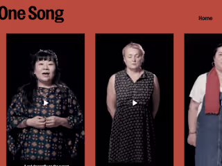 One Song Exhibition Website