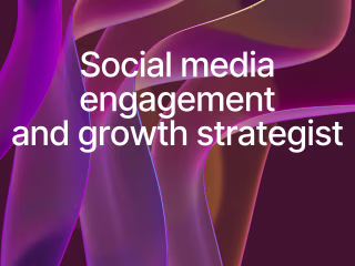 Social media engagement
and growth strategist