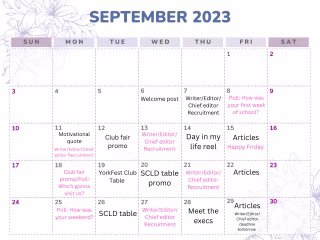 HCYU Social Media Content Calendar
