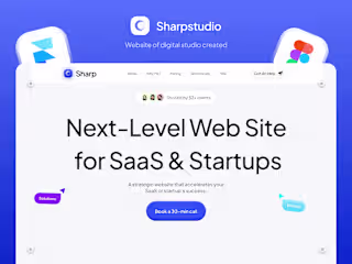 Sharp Studio Website – Designed & Developed in Framer