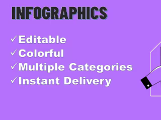 I will provide 5000+ predesigned completely editable infographic
