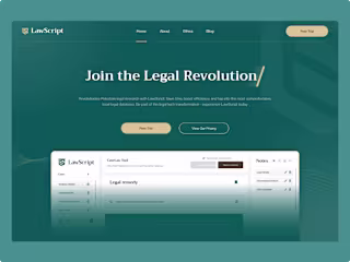 Lawscript -  Framer Design & Development