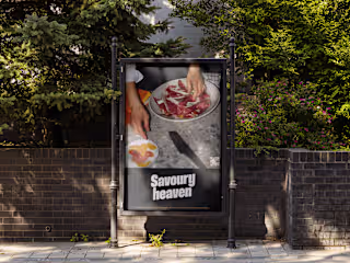 Savoury heaven- brand identity. 