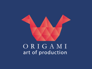 origami logo design abstract art Behance