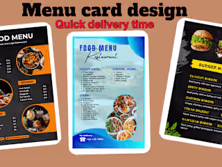 I will design a stunning menu for your restaurant
