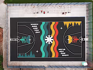 We’ve Got One Shot: Basketball Mural