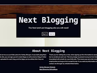 Next Blogging